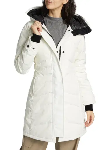 Canada Goose Women's Loretta Black Label Down Parka - North Star White - Size Small | Thumbnail 3