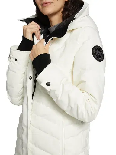 Canada Goose Women's Loretta Black Label Down Parka - North Star White - Size Small | Thumbnail 7