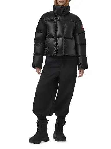 Canada Goose Women's Cypress Cropped Puffer Coat - Black - Size Large | Thumbnail 2 Canada Goose Women's Cypress Cropped Puffer Coat - Black - Size Large | Thumbnail 2