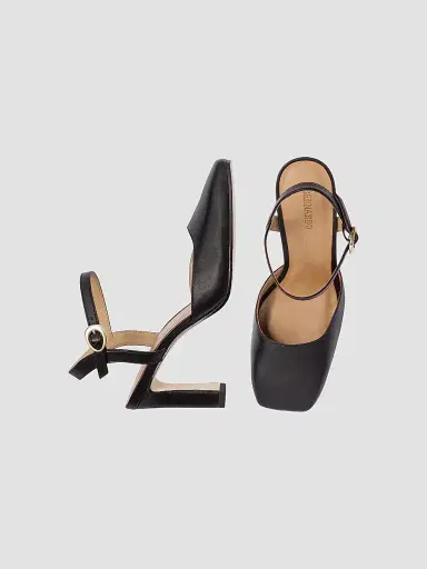 Bernardo Women's Gama Square Toe Pumps - Black - Size 6 | Thumbnail 5