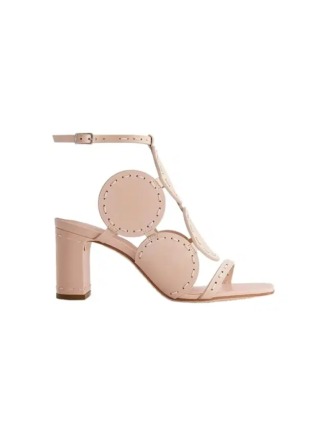 Bernardo 1946 Women's New Moon 75MM Heeled Sandals - Cipria