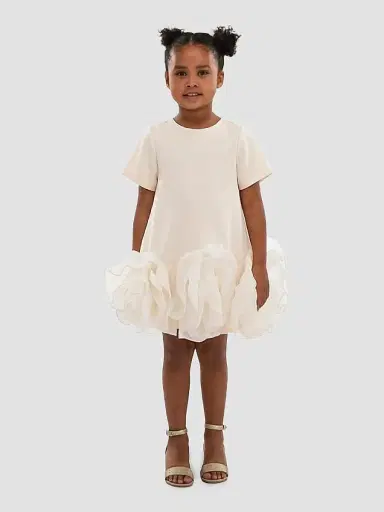 Tulleen Little Girl's & Girl's Verina Dress - Beige | Thumbnail 4