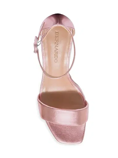Bernardo Women's Carla Leather Platform Sandals - Light Pink - Size 6 | Thumbnail 3