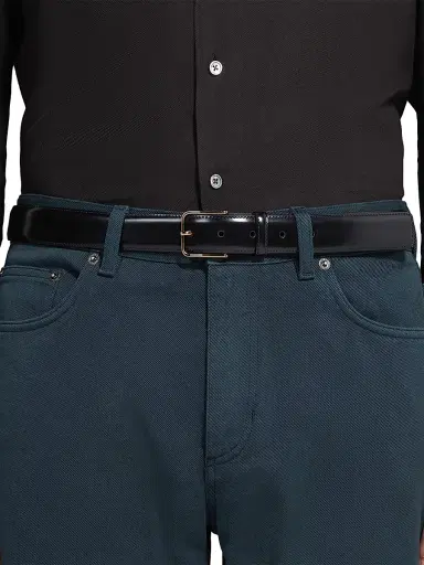 Zegna Men's Leather Belt | Thumbnail 2 Zegna Men's Leather Belt | Thumbnail 2