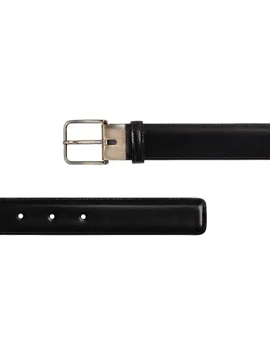 ZEGNA Men's Leather Belt - Black | Thumbnail 3 ZEGNA Men's Leather Belt - Black | Thumbnail 3