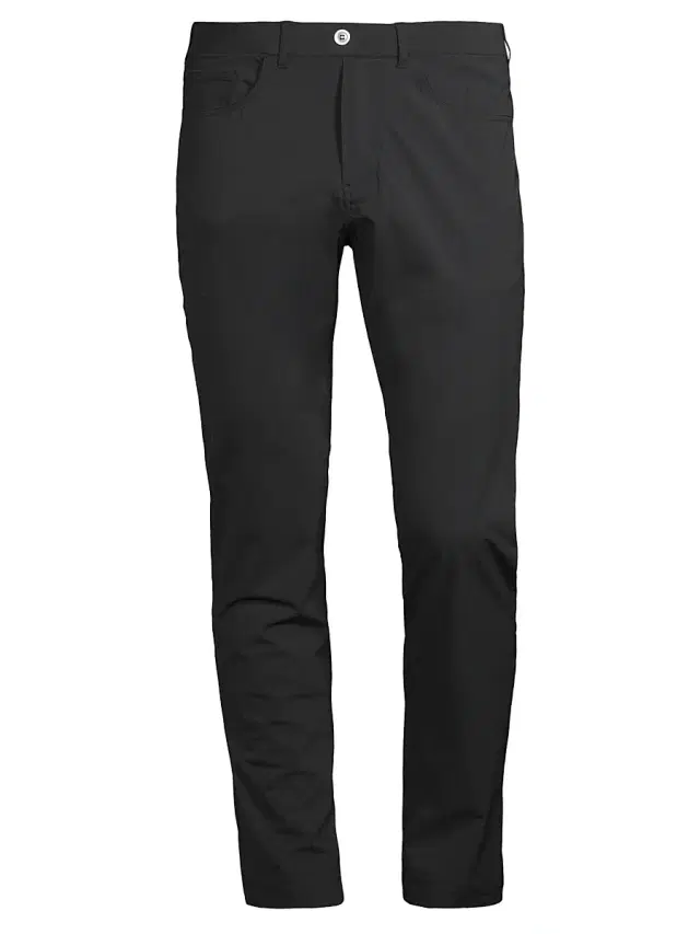 Redvanly Men's Kent Flat-Front Pants - Tuxedo