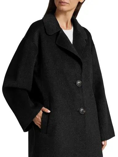 Mercer Collective Women's Kelly Long Wool Cocoon Coat | Thumbnail 6 Mercer Collective Women's Kelly Long Wool Cocoon Coat | Thumbnail 6