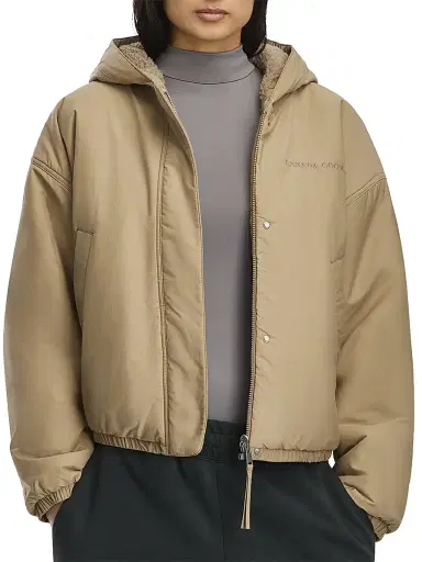 Canada Goose Women's Alberni Reversible Fleece Bomber Jacket - Desert Sand | Thumbnail 3 Canada Goose Women's Alberni Reversible Fleece Bomber Jacket - Desert Sand | Thumbnail 3