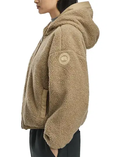 Canada Goose Women's Alberni Reversible Fleece Bomber Jacket - Desert Sand | Thumbnail 4 Canada Goose Women's Alberni Reversible Fleece Bomber Jacket - Desert Sand | Thumbnail 4