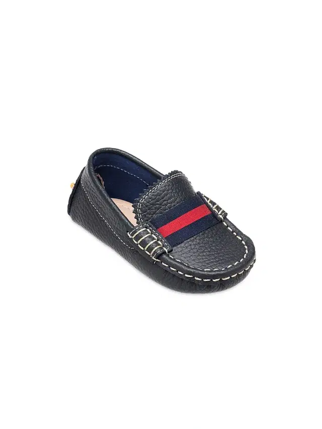 Elephantito Baby Boy's Striped Club Loafers - Navy 5 (Baby)