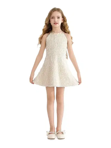 Tulleen Little Girl's & Girl's Ribbon-Back Dress - White - Size 2 | Thumbnail 3 Tulleen Little Girl's & Girl's Ribbon-Back Dress - White - Size 2 | Thumbnail 3