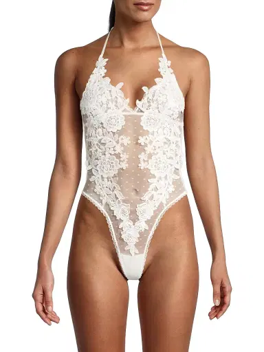 In Bloom Women's Magnolia Floral Lace Teddy | Thumbnail 3