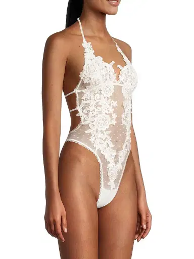 In Bloom Women's Magnolia Floral Lace Teddy | Thumbnail 4