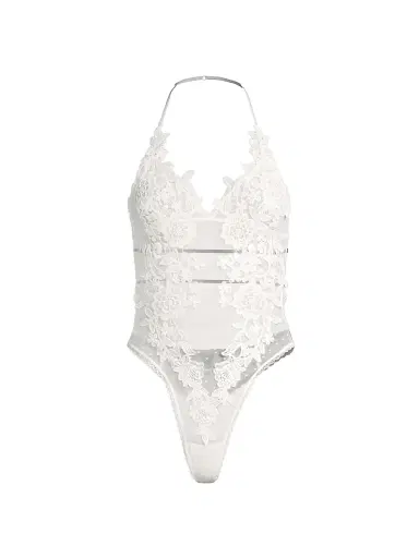 In Bloom Women's Magnolia Floral Lace Teddy | Thumbnail 1