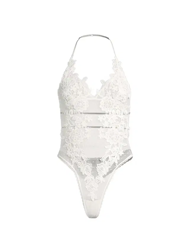 In Bloom Women's Magnolia Floral Lace Teddy -