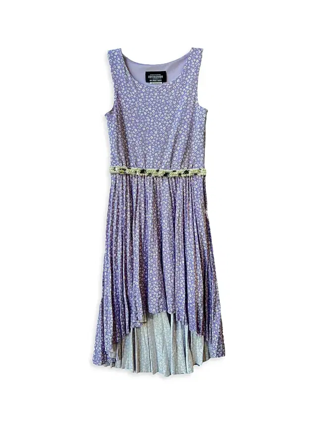 Un Deux Trois Girl's Floral High-Low Dress - Lilac