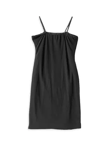 Un Deux Trois Girl's Ruched Dress - Black | Thumbnail 2 Un Deux Trois Girl's Ruched Dress - Black | Thumbnail 2