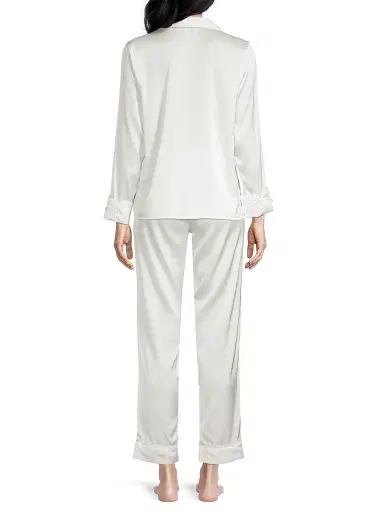 Averie Women's Two-Piece Bianca Pajama Set - White - Size XL | Thumbnail 5 Averie Women's Two-Piece Bianca Pajama Set - White - Size XL | Thumbnail 5
