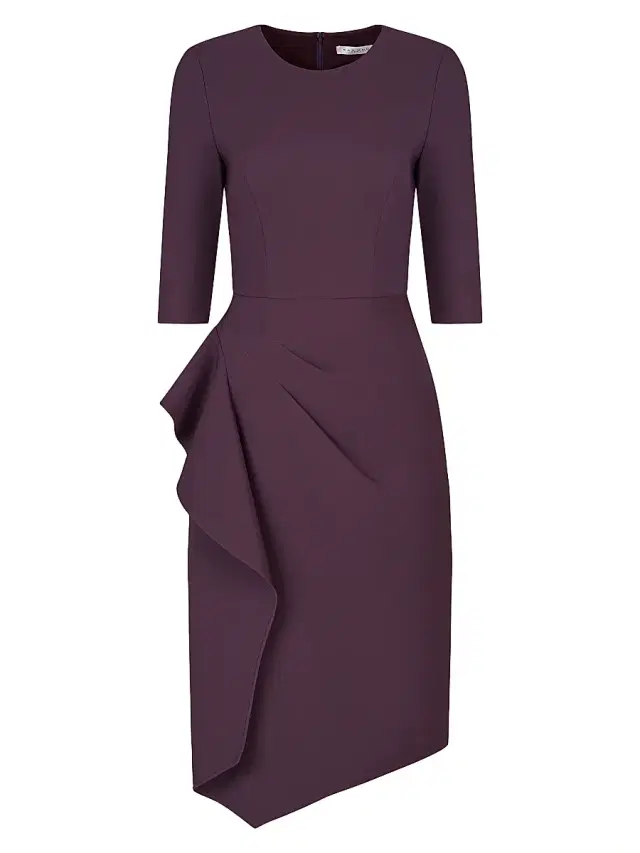 Kay Unger Women's Esther Stretch Crêpe Cocktail Dress - Fig