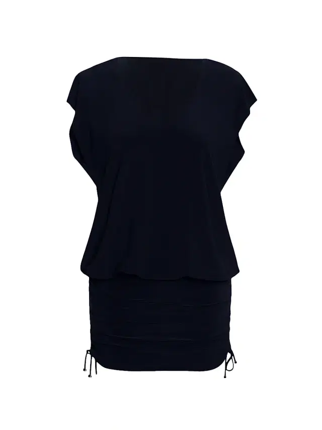 Magicsuit Women's Shirred Cover-Up Beach Dress - Black