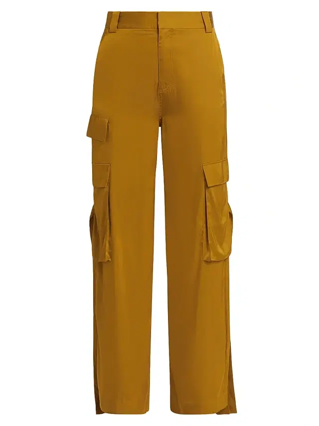 Et Ochs Women's Harrison Satin Cargo Pants - Patina