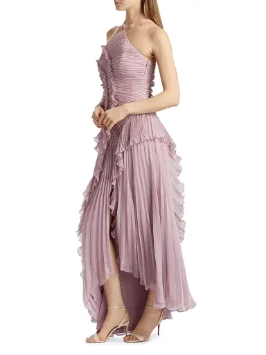 Amur Women's Lorelie Ruffle Halterneck Gown - Water Hyacinth - Size 14 | Thumbnail 4 Amur Women's Lorelie Ruffle Halterneck Gown - Water Hyacinth - Size 14 | Thumbnail 4