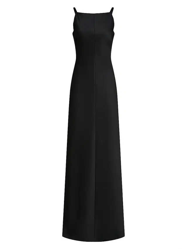 Kay Unger Women's Moira Bias-Cut A-Line Gown - Black