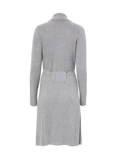 Barefoot Dreams Women's CozyChic Lite Rib-Knit Robe - Dove Grey | Thumbnail 3 Barefoot Dreams Women's CozyChic Lite Rib-Knit Robe - Dove Grey | Thumbnail 3