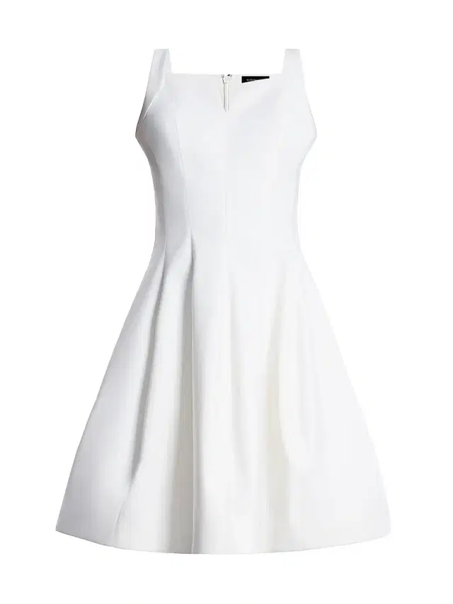 BCBGMAXAZRIA Women's Tulip Square Neck Knee-Length Dress