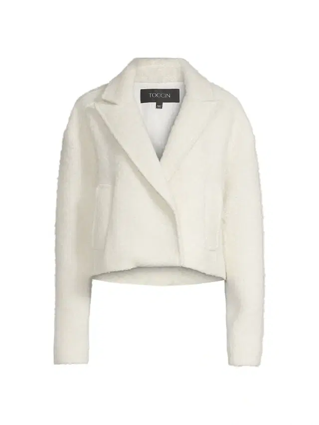 Toccin Women's Cora Wool-Blend Boxy Jacket -