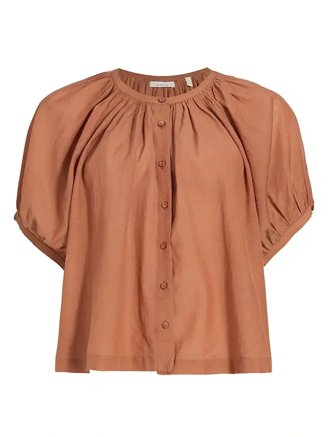 DÔEN Women's June Puff-Sleeve Top - Tierra