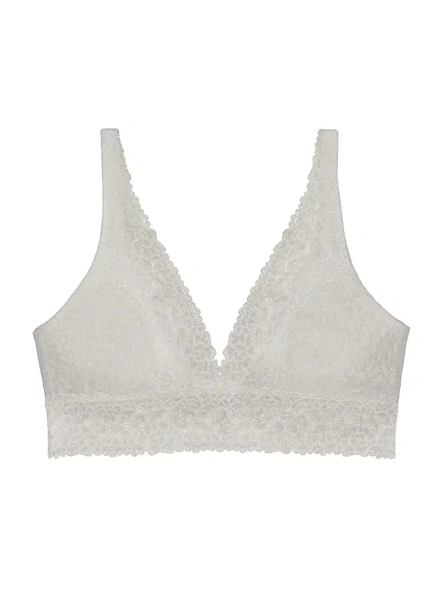 LoveSuze Women's Stretch Lace Plunge Bra - Taupe