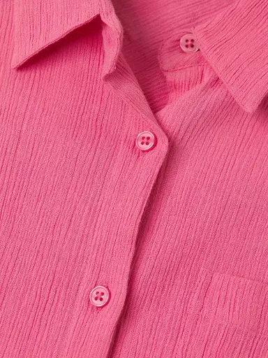 Change of Scenery Women's Michelle Cotton Top - Hibiscus | Thumbnail 7 Change of Scenery Women's Michelle Cotton Top - Hibiscus | Thumbnail 7