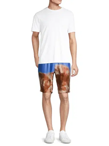 June79 Men's Rocky Graphic Shorts - Border Stripe | Thumbnail 2