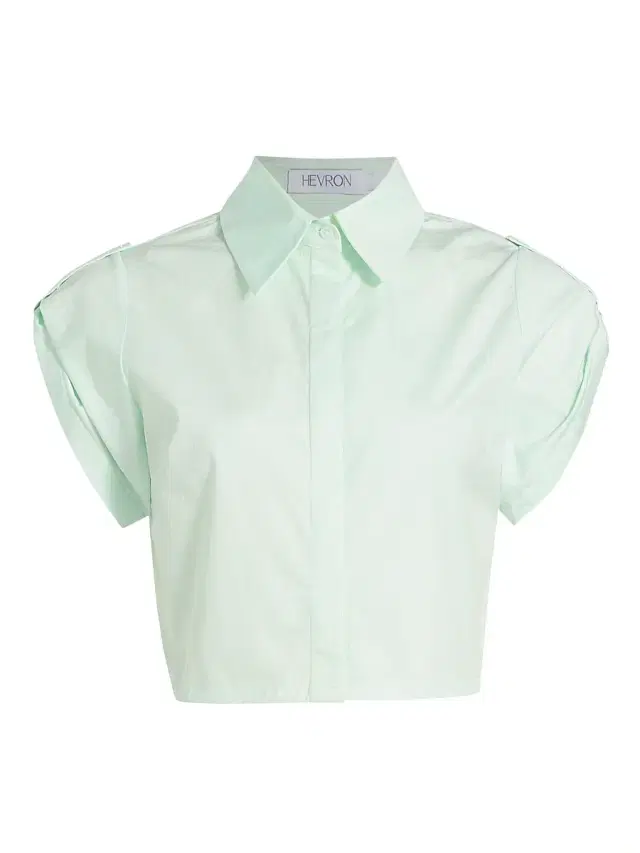Hevron Women's Leonora Cotton Crop Top - Mint