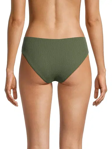 Change of Scenery Women's Ring Trim Textured Bikini Bottom - Olive Texture - Size XS | Thumbnail 5 Change of Scenery Women's Ring Trim Textured Bikini Bottom - Olive Texture - Size XS | Thumbnail 5