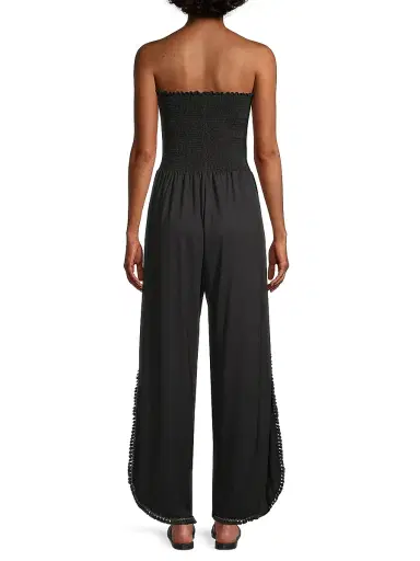 Peixoto Women's Harriet Tassel-Trimmed Smocked Jumpsuit | Thumbnail 5 Peixoto Women's Harriet Tassel-Trimmed Smocked Jumpsuit | Thumbnail 5