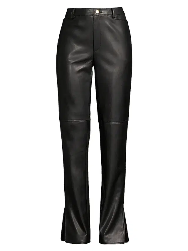Toccin Women's Iris Faux Leather Pants - Jet