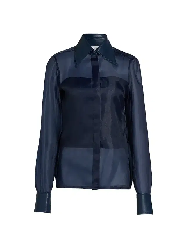 Mariandree Gaitan Women's Athenea Sheer Blouse - Navy