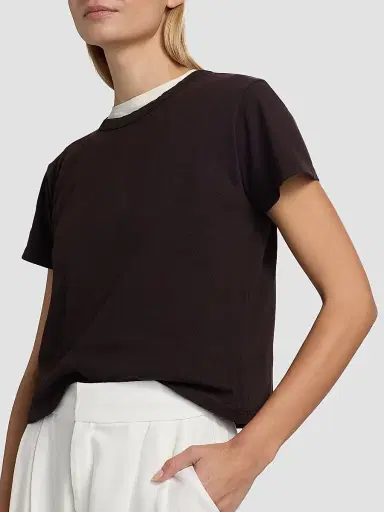 Leset Women's Margo Cotton T-Shirt - Chocolate | Thumbnail 6 Leset Women's Margo Cotton T-Shirt - Chocolate | Thumbnail 6