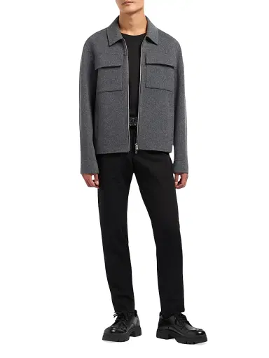 Moose Knuckles Men's Jacque Wool-Cashmere-Silk Jacket | Thumbnail 2 Moose Knuckles Men's Jacque Wool-Cashmere-Silk Jacket | Thumbnail 2