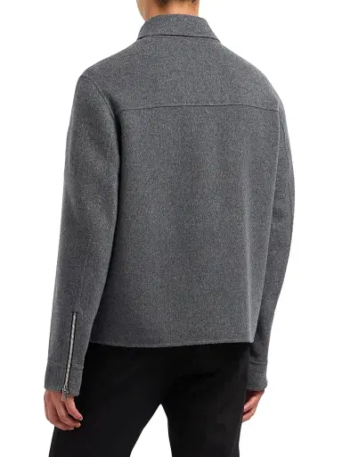 Moose Knuckles Men's Jacque Wool-Cashmere-Silk Jacket - Charcoal | Thumbnail 5