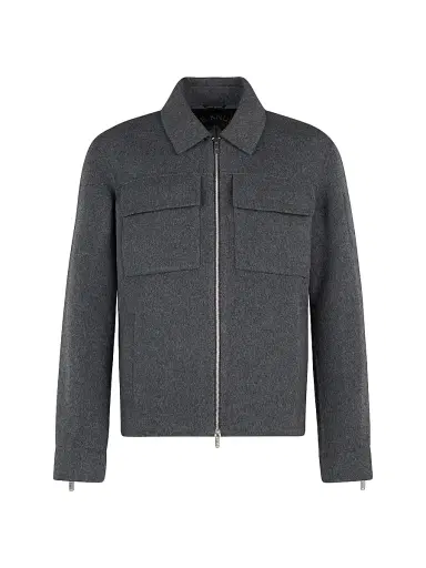 Moose Knuckles Men's Jacque Wool-Cashmere-Silk Jacket | Thumbnail 1 Moose Knuckles Men's Jacque Wool-Cashmere-Silk Jacket | Thumbnail 1
