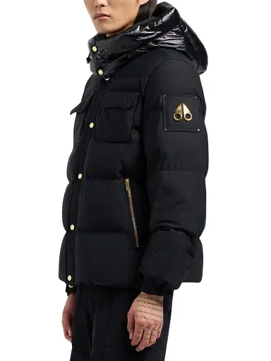 Moose Knuckles Men's Suthep Gold Jacket - Black - Size Small | Thumbnail 5