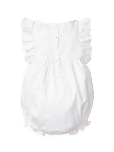 Petite Plume Baby Girl's Ruffle-Trimmed Bubble Romper - White - Size 6 Months | Thumbnail 2