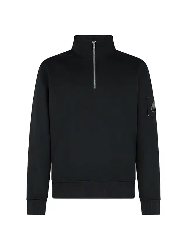 Moose Knuckles Men's Icon Sportswear Hartsfield Cotton Pullover Top - Black