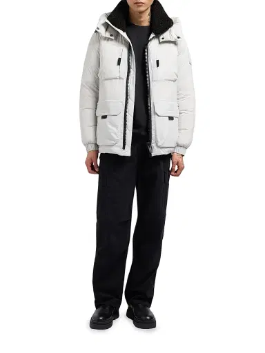 Moose Knuckles Men's Brandon 3Q Down Coat - Stone | Thumbnail 2