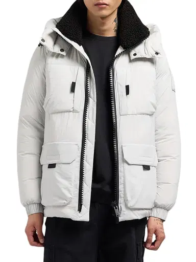 Moose Knuckles Men's Brandon 3Q Down Coat - Stone | Thumbnail 4