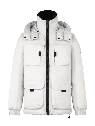 Moose Knuckles Men's Brandon 3Q Down Coat - Stone | Thumbnail 1