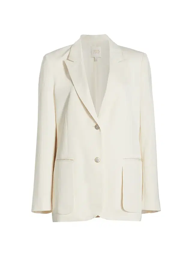 TWP Women's Sweet Pea Linen-Blend Blazer - Bone